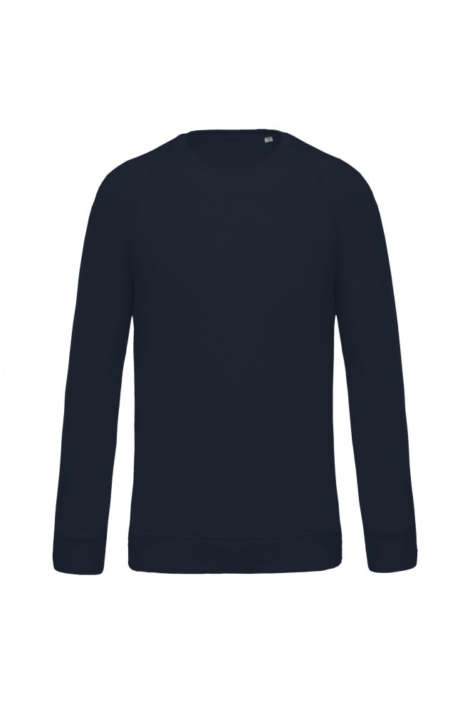 Herensweater BIO ronde hals ragalanmouwen - Afbeelding 6