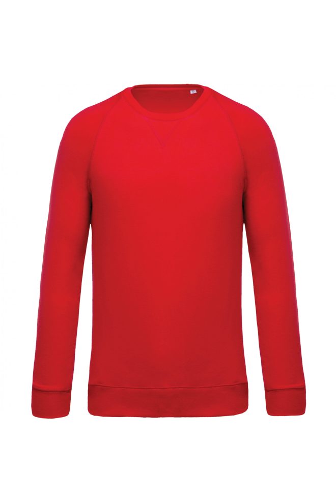 Herensweater BIO ronde hals ragalanmouwen - Afbeelding 3