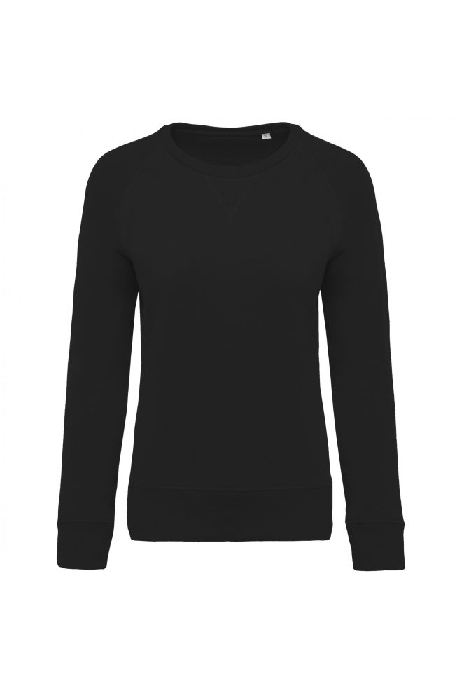 Damessweater BIO ronde hals ragalanmouwen - Afbeelding 2