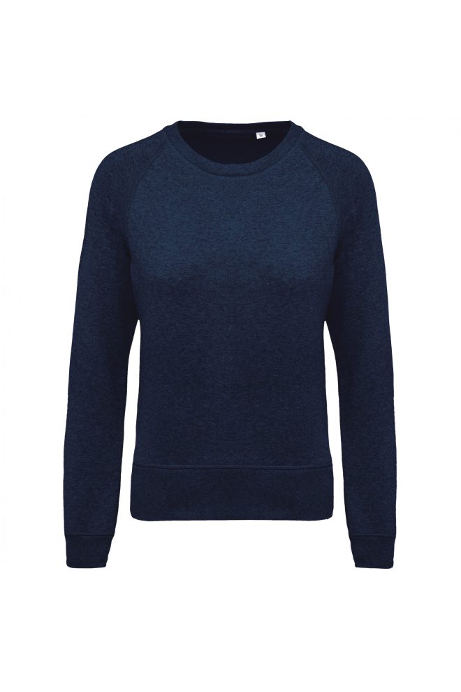 Damessweater BIO ronde hals ragalanmouwen - Afbeelding 4