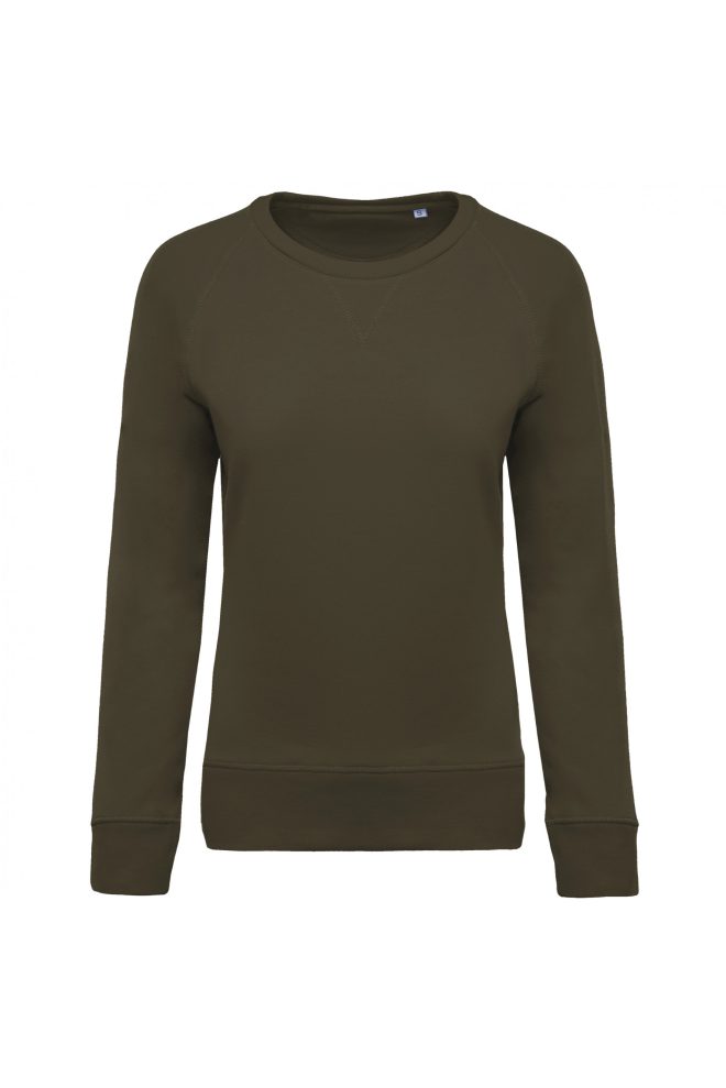 Damessweater BIO ronde hals ragalanmouwen - Afbeelding 5