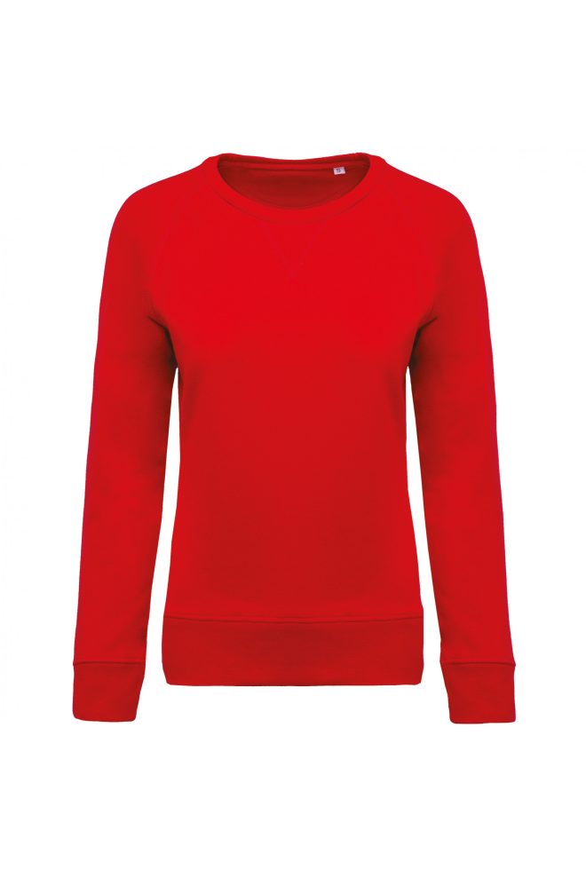 Damessweater BIO ronde hals ragalanmouwen - Afbeelding 3